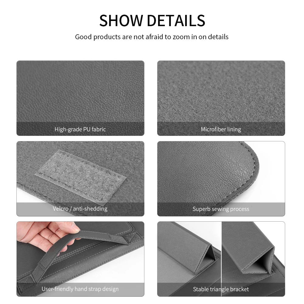 Bolsa de Laptop para Macbook Pro 13 Capa pu m2 Air 13.6 Pro 13 2023 Air 13 Pro 16 11 12 14 15 Matebook 14 - Imagem 2