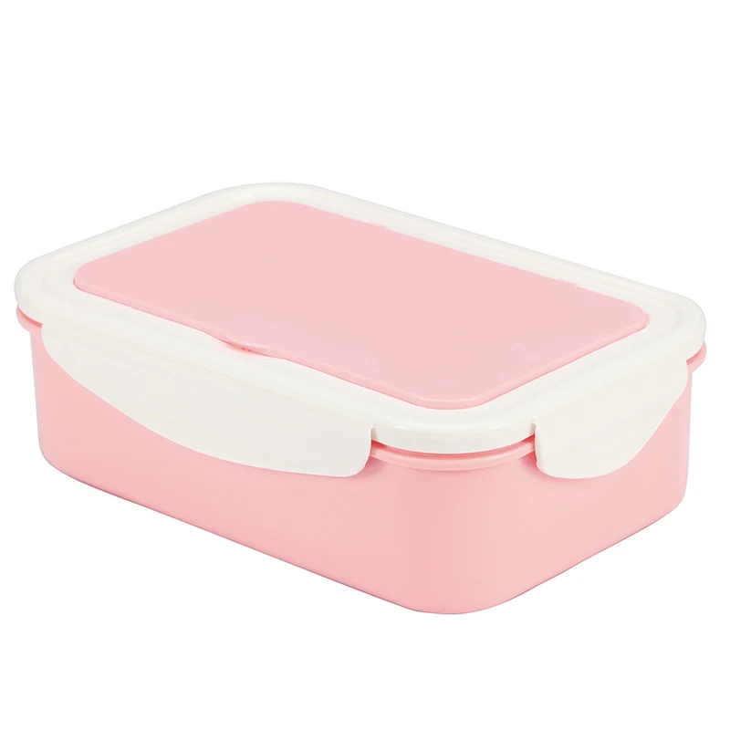 Детский Ланч-бокс PP контейнер для еды многоцветный Bento Snack box открытый фруктовый торт рисовое блюдо барбекю коробка для хранения с 3 разделителями - Цвет: KT156