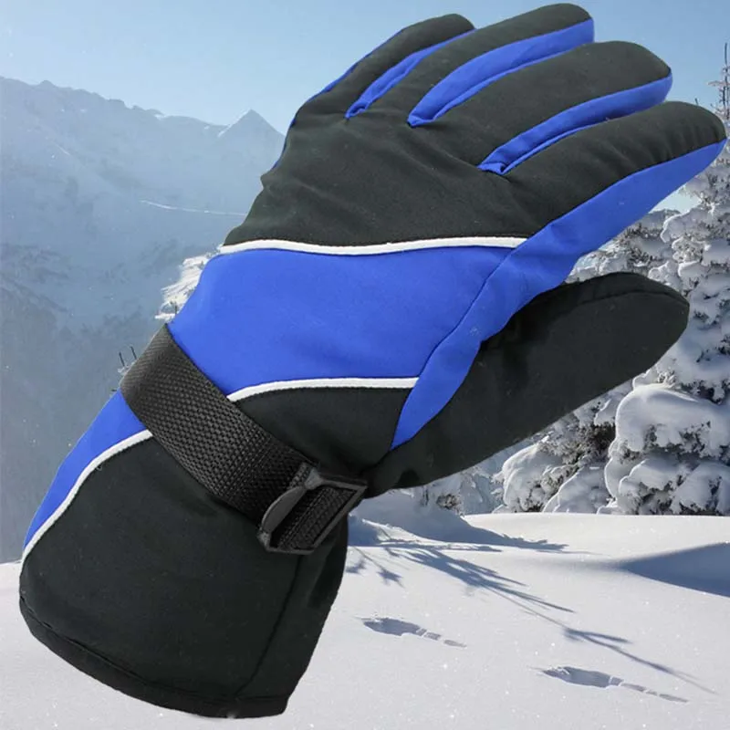 Водонепроницаемые и ветрозащитные лыжные перчатки, теплые уличные перчатки с сенсорным экраном