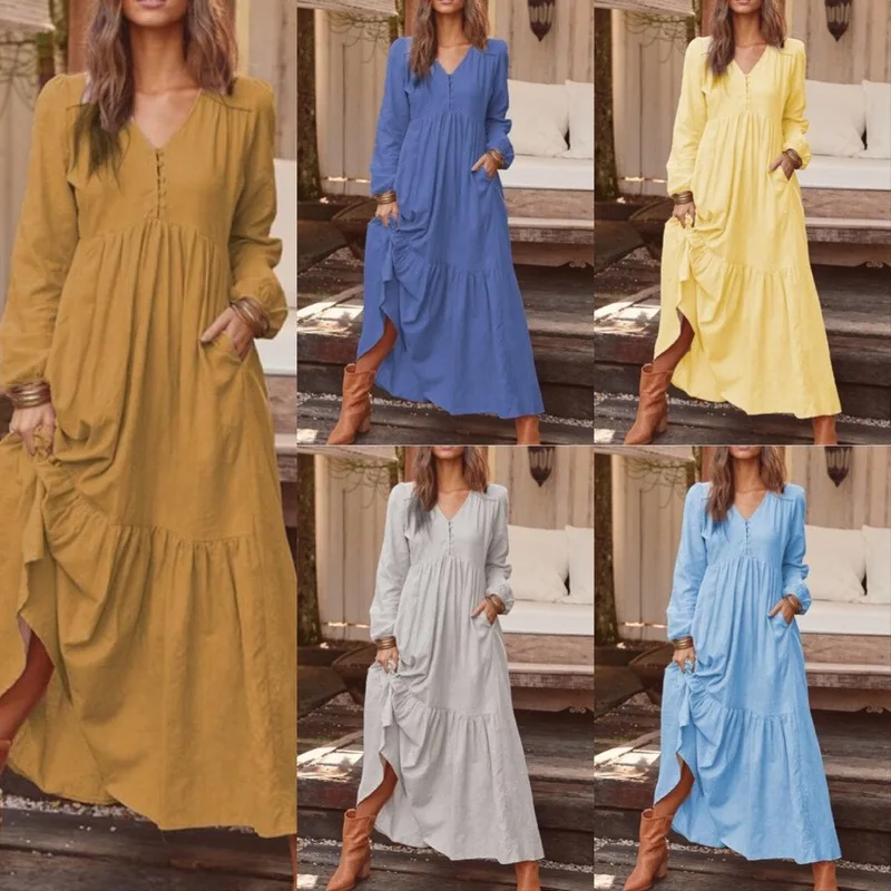 

Beach Dresses Robe Plage Bathing Suit Cover Ups Bikinis Female 2020 Pareo Autumn Winters Cotton Linen Posed Dress More Leisure