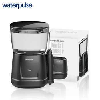 

Waterpulse V700 Portable Water Flosser Oral Orrigator LED Touch Key with 5 Tips Compact Dental Water Flosser White Black