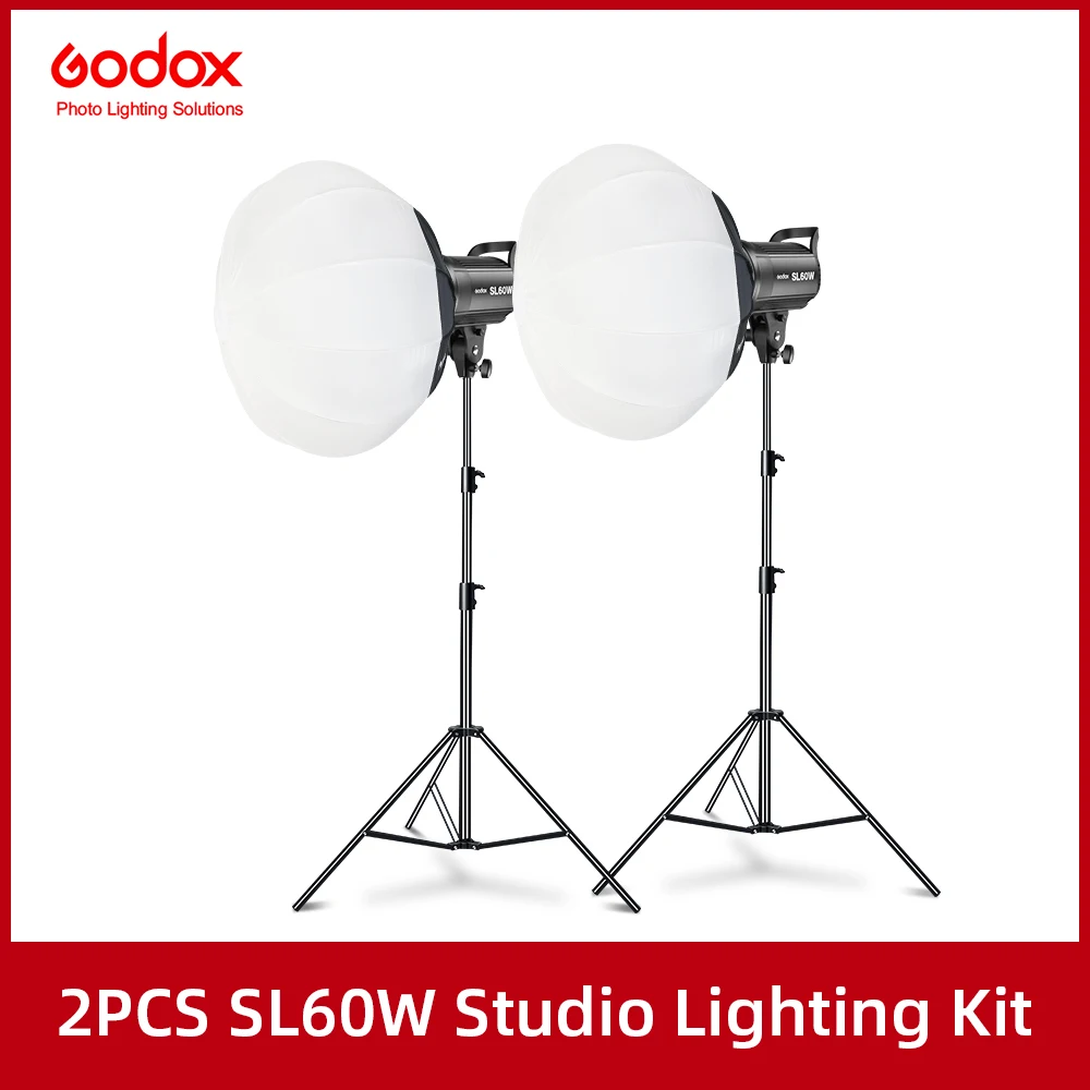 Godox Sl60w 60ws 5600k Studio Led Continuous Photo Video Light Live