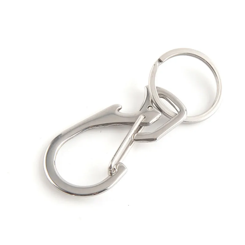 

Creative Quick Release Titanium Alloy Key Carabiner Clip Outdoor Camping Climbing Keychain Key Ring Hook Lock Tools QW40