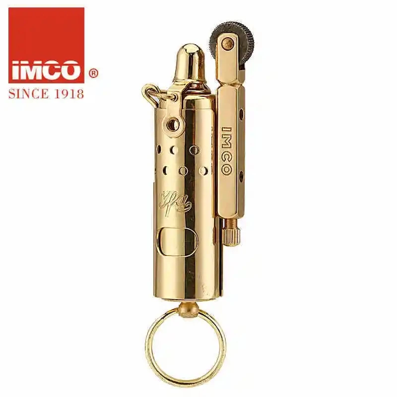 Оригинальная бензиновая Зажигалка IMCO из чистой меди медная ветрозащитная в
