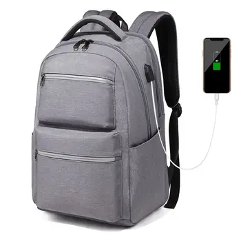 

Waterproof Laptop Backpack with Power Cord Port Multi-function Camera Phone Notebook Organizer Bag Portable Fashion Laptop Case