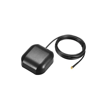 Uxcell gps北斗アクティブアンテナmmcxオスプラグ 90-度 34dB空中コネクタケーブルと磁気マウント 2 メートルワイヤーの