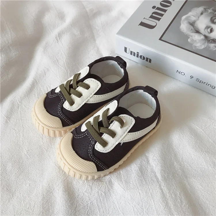 Korean Canvas Shoes Soft Sole Children's Casual Shoes Spring and Autumn Boys and Girls Kindergarten Baby Single Shoes girls shoes