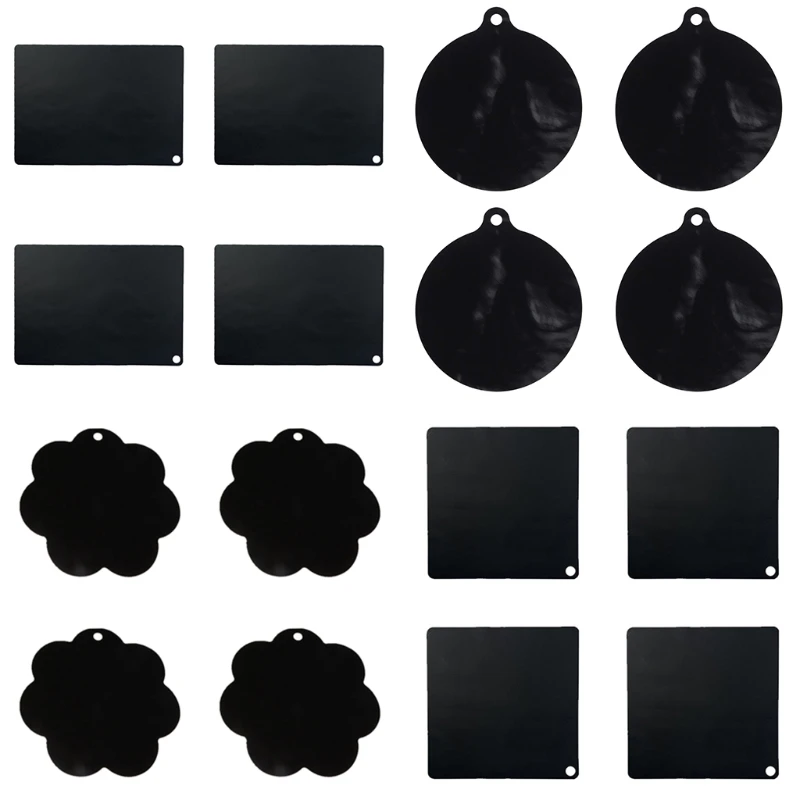 4 Pieces Induction Cooker Protector Mat Stovetop Burners Covers Silicone Mat Pad Non-Slip Protective Mat for Kitchen