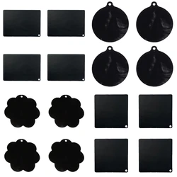 4 Pieces Induction Cooker Protector Mat Stovetop Burners Covers Silicone Mat Pad Non-Slip Protective Mat for Kitchen