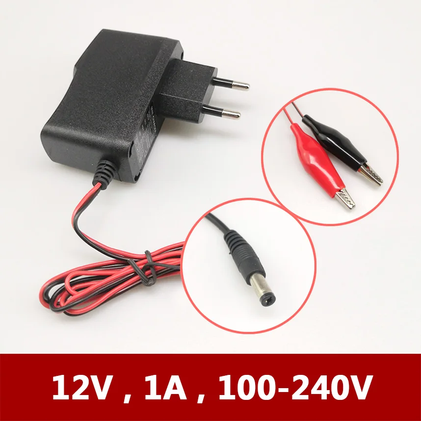 

12V 1000ma Smart Lead Acid AGM GEL Battery Charger for Car Motorcycle DC 12 V Volt 1A 220V Motor 4ah 7ah 10ah 12ah 20ah Moto 1 A