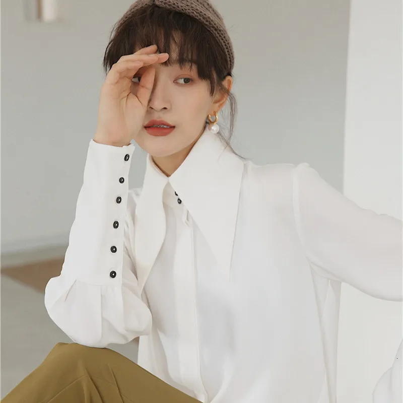 White Shirt Lantern Sleeve | Lantern Sleeve Shirt Women - 2023 New Spring  Fashion - Aliexpress