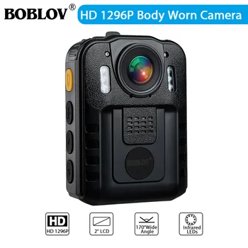 

BOBLOV WN9 Wearable Body Worn Camera Novatek HD 1296P Police Cam 170 Degree 2 Inch Screen Charging base Security Police Camera
