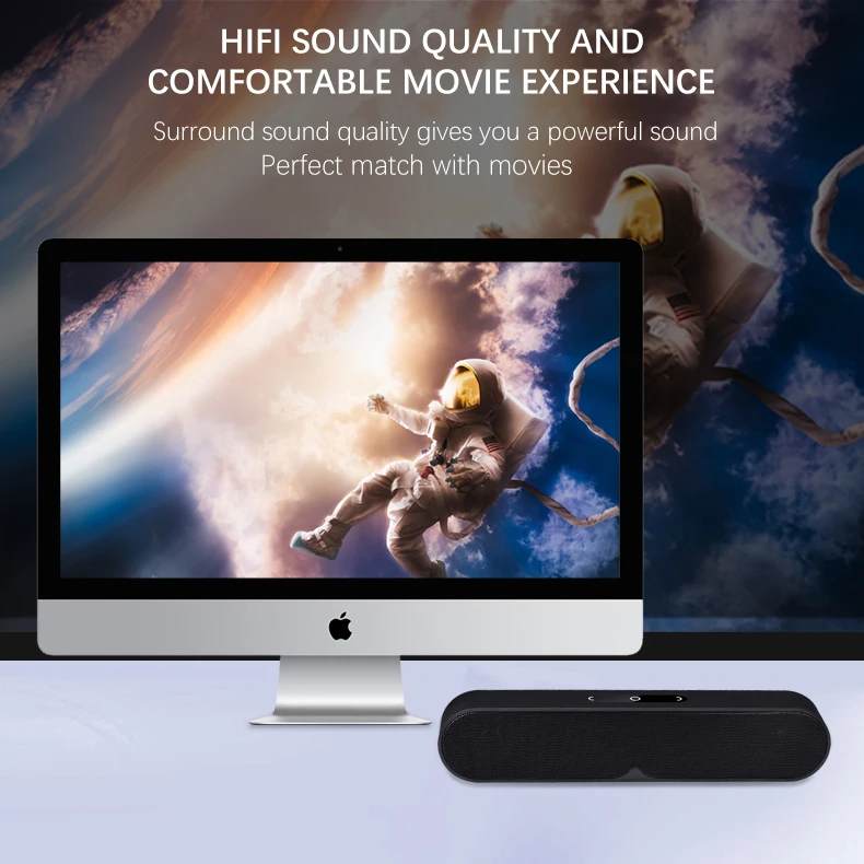 LIGE Мини Bluetooth динамик портативный беспроводной динамик звуковая система 8D стерео музыка объемный Поддержка Bluetooth 5,0, TF AUX USB