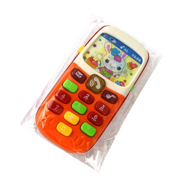 Electronic Toy Phone For Kids Baby Mobile Phone Educational Learning Toys Music Sound Machine Children Toy  Color Random 4