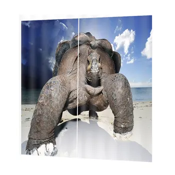 

DZ04153D Multicolored Turtle Digital Printing Waterproof Mildew Shower Curtain150*166