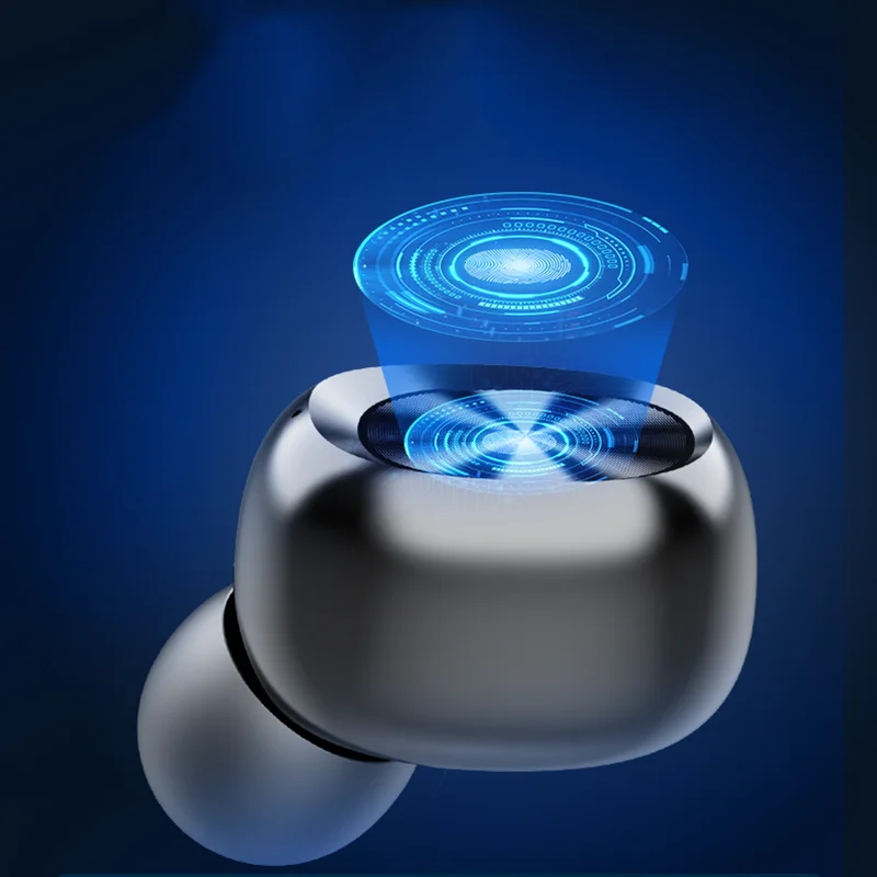 Беспроводные Bluetooth наушники, водонепроницаемые, с шумоподавлением, HD, стерео, вызов, HIFI Звук, наушники, Спортивная гарнитура с микрофоном, зарядный чехол