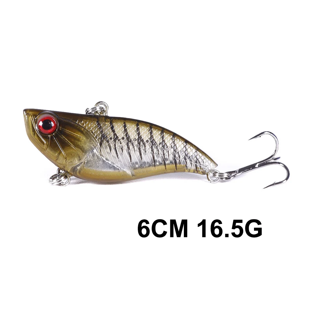 HENGJIA 1 шт. Rattlin блесна жесткая приманка для рыбалки 7,5 см 10 г/6,5 см 12,5g/6 cm 16,5g искусственные приманки 6# крючки Вибрационный Вуфер - Цвет: VI035-2