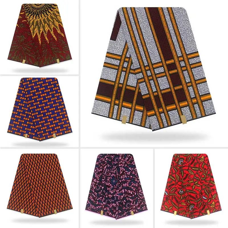 Анкара африканская полиэфирная восковая печатная ткань Binta настоящий воск высокого качества 6 ярдов африканская ткань для вечерние платья BG01