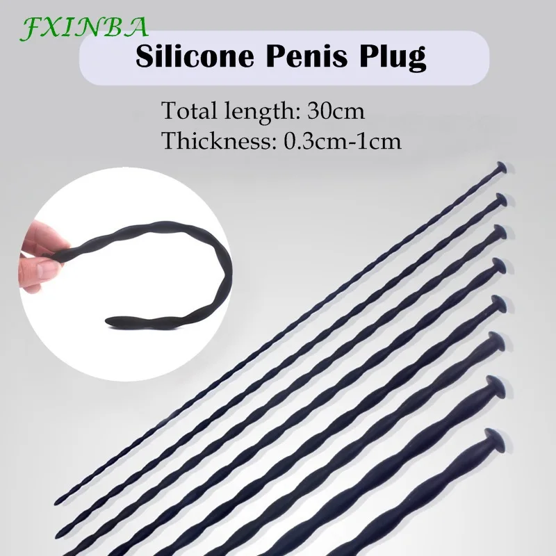 Silicone Urethral Catheter Dilator Stimulation Adult Sex Toys for Men Gay Sounding Penis Plug Insert Urethra Catheter urethral dilator silicone urethral dilator