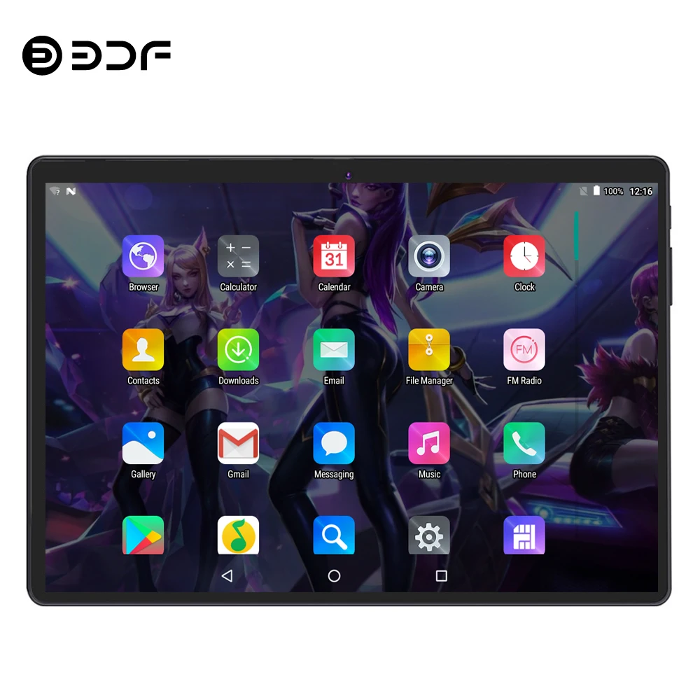 BDF, новинка, 10 дюймов, Android 7,0, четыре ядра, 4G, LTE, планшетный ПК, 4 ГБ, 64 ГБ, WiFi, ноутбук, 4G, две sim-карты, телефонный звонок, Tab, ПК, планшеты, 10