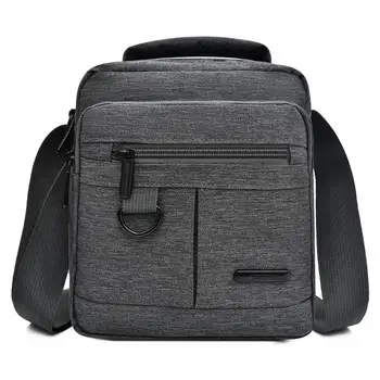 

Men Messenger Bag Oxford Waterproof Business Casual Zipper Solid Crossbody Shoulder Handbag Male Fashion Bags for Vacation