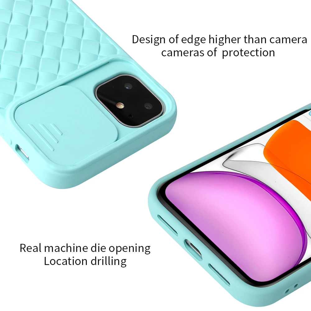 iphone 7 waterproof case Push Window Phone Case for iPhone 12 Mini 11 Pro Max SE 2020 XR X XS 7 8 Plus Camera Lens Protection Soft Silicone Back Cover iphone 7 silicone case