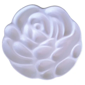 

Ceramics Artist Paint Palette Rose Designed Tray for Watercolor Gouache Painting