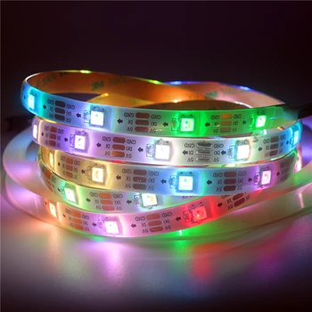 

0.5M 1M 2M 3M 4M 5M DC 5V SK6812 RGBW 4 IN 1 Pixel LED Strip 30/60/144 Leds/m white/Black PCB IP30/65/67 RGBWW WS2812B LED Tape