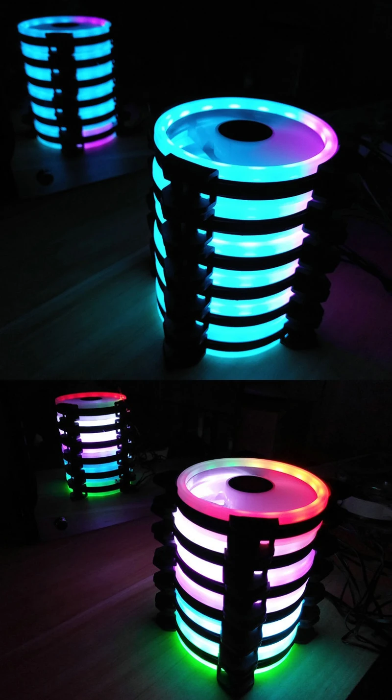 computador com mudança de cor colorida, ventilador silencioso