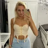 Nibber sexy low cut black crop tops women camisole 2022 spring new hot wild home wear high street leisure tank tops tees femme ► Photo 3/6