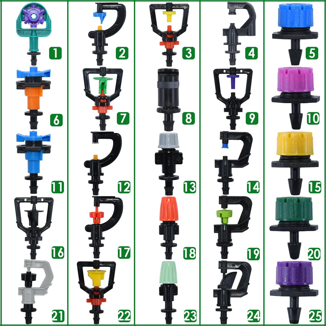 Garden 4/7mm Drip Irrigation Dripper Rotating Nozzle Spray Watering