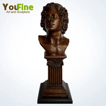 

Bronze European Celebrity Bust Character Sculpture Statue Desk Office Decorative Home Indoor and Outdoor Decoration