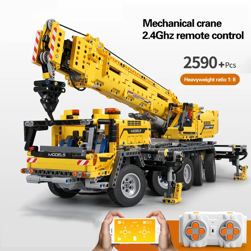 

42009 MOBILE CRANE MK II set children's Christmas toy gift building block set