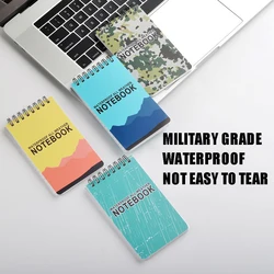 Bloc notes étanche en Pvc, 1 pièce, Camouflage, pour l'extérieur, Notebook étanche et à bobine épaisse, pas facile à déchirer 
