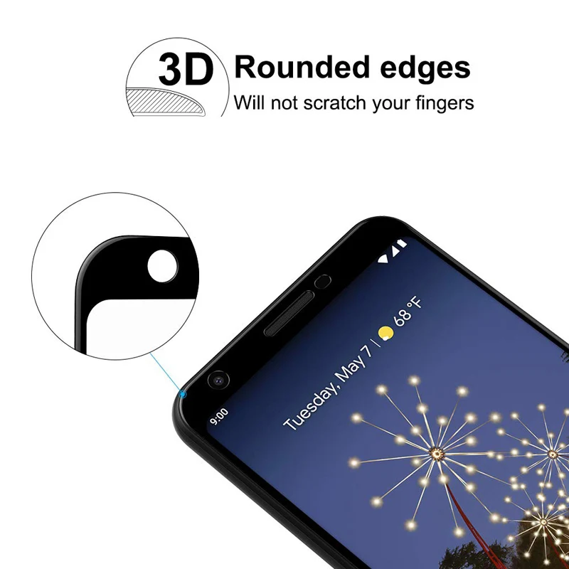 3D полное покрытие закаленное Стекло пленка для Google Pixel 3a 3 2 XL 2XL 3XL 3axL Pixel2 Pixel3