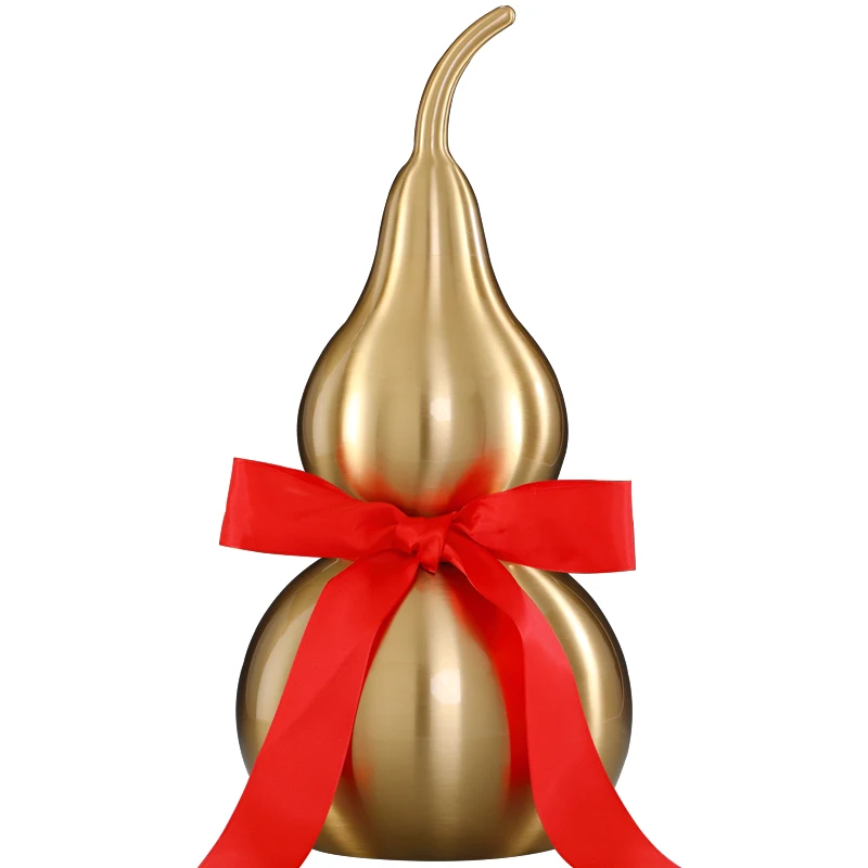 

Copper Gourd Ornaments Opening Lucky Large Gold Gourd Pendant Home Living Room Decorations