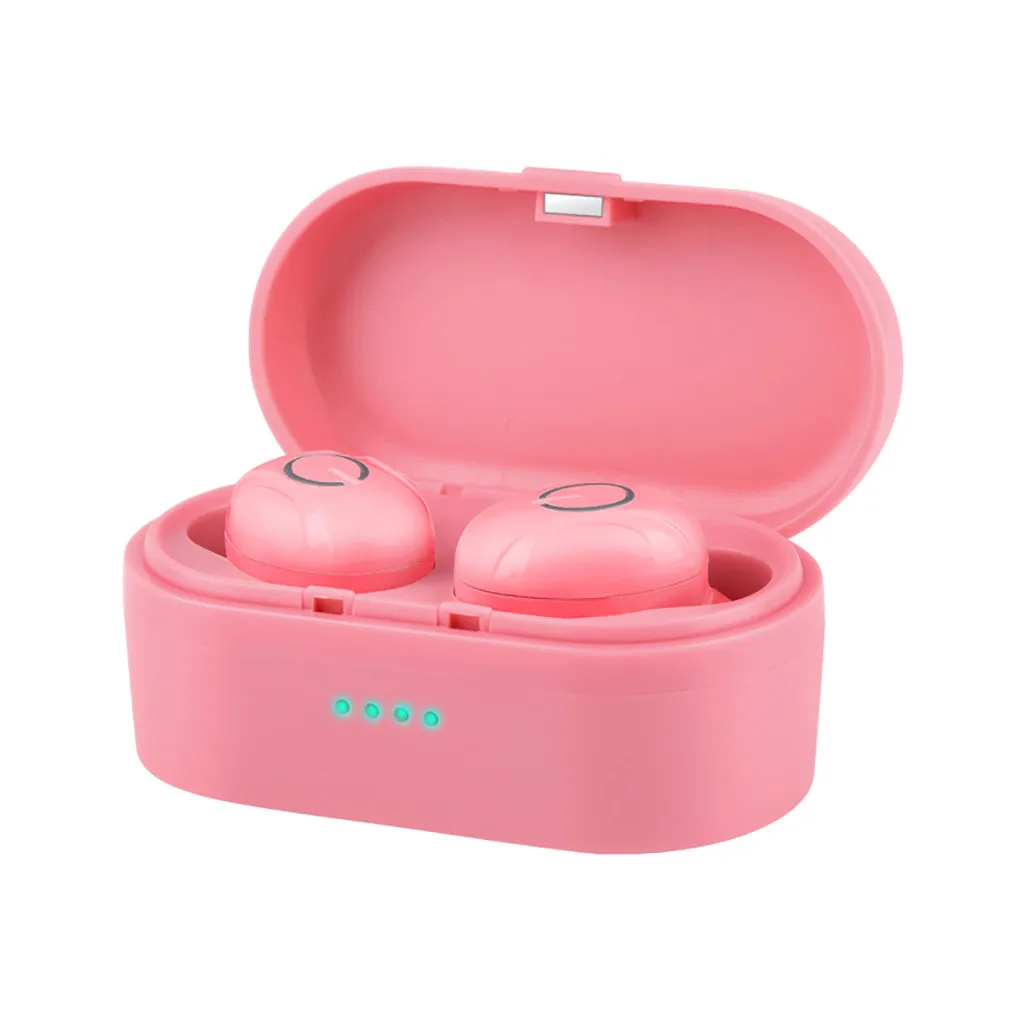 Ouhaobin мини наушники с поддержкой Bluetooth для занятий спортом True Беспроводной гарнитура bluetooth наушники 5,0 наушники-вкладыши Наушники с зарядки чехол 1125#2