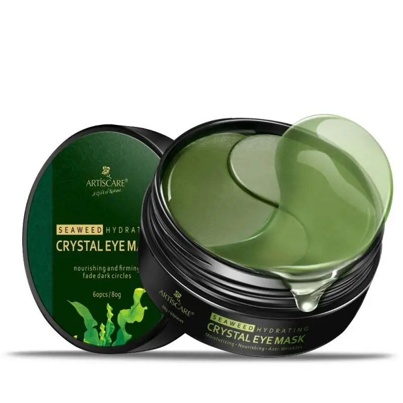 

Seaweed Eye Mask Black Pearl Eye Mask Remover Dark Circles Collagen gel Eye Patches Anti-Puffiness Anti-Aging Moisturizing TSLM1