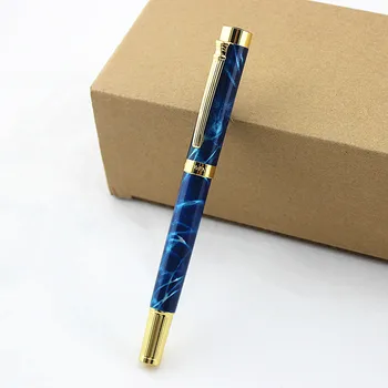 

High Quality Luxury Metal Roller Ball Pen with 0.5mm Black Ink Refill Ballpoint Pens Signature pen for Christmas Gift
