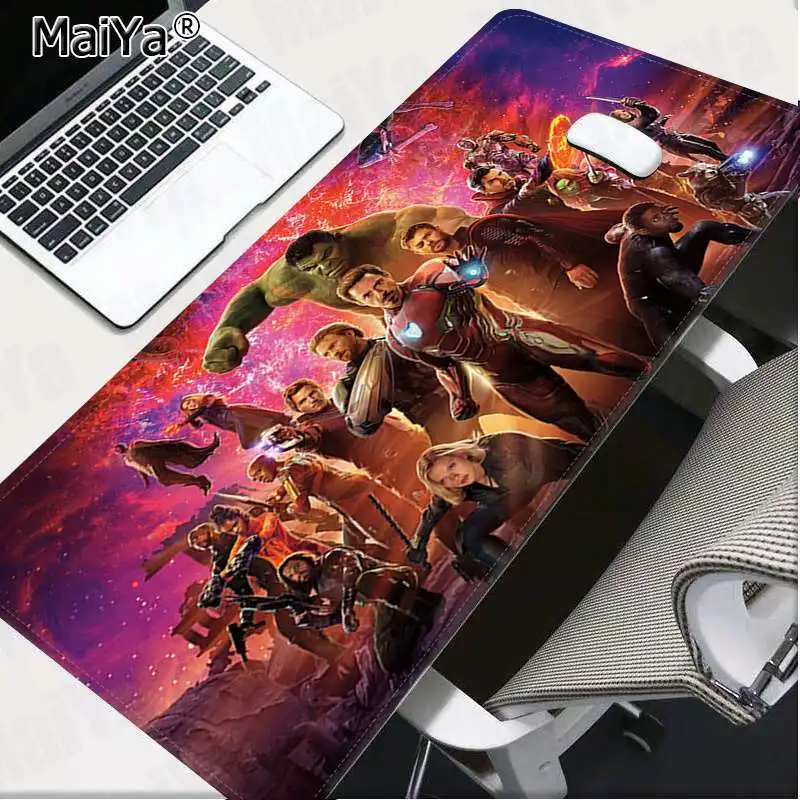 Lock Edge 40X90cm Коврик для мыши Maiya The Avengers movie Locking Edge версия для игры скорость/контроль большой игровой коврик для мыши - Цвет: Lock Edge 40X90cm