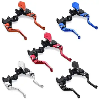 

New 7/8-inch Universal Motorcycle Brake Handles Handlebars Hydraulic Clutch Master Cylinder Levers Pit Pro For HONDA For Yamaha