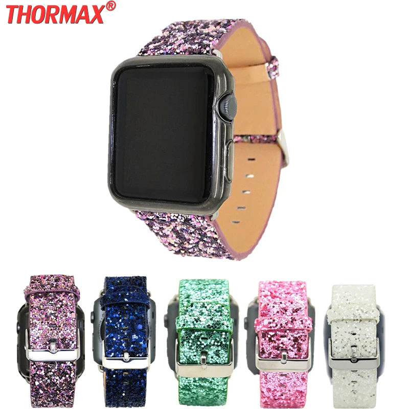 Кожаный ремешок для часов Apple Watch 5 с пряжкой series 4 3 2 1 38 мм/42 мм женский браслет