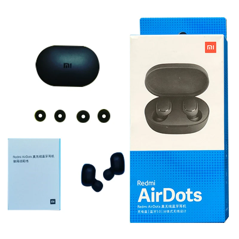 Xiaomi Redmi Airdots Global TWS беспроводные Bluetooth наушники бас стерео гарнитура с ИИ Управление гарнитура с микрофоном