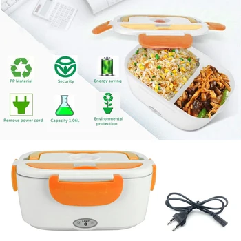 

Portable 12/24V Electric Lunch Box for Car and Home 12V Car Plug Warmer Heating Boxes Convenient Lunch Bento Box Food Warmer
