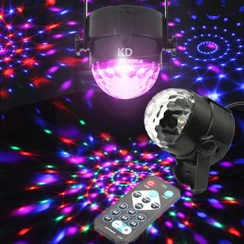

LED RGB Magic Ball Light Durable Multi-functional Classic Texture Remote Control Stage Effect Decorative Lighting Lamp