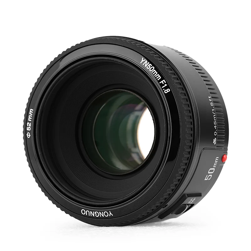 Объектив YONGNUO YN50mm f1.8 YN EF 50 мм f/1 8 AF объектив YN50 апертура Автофокус для Canon EOS 60D 70D 5D2