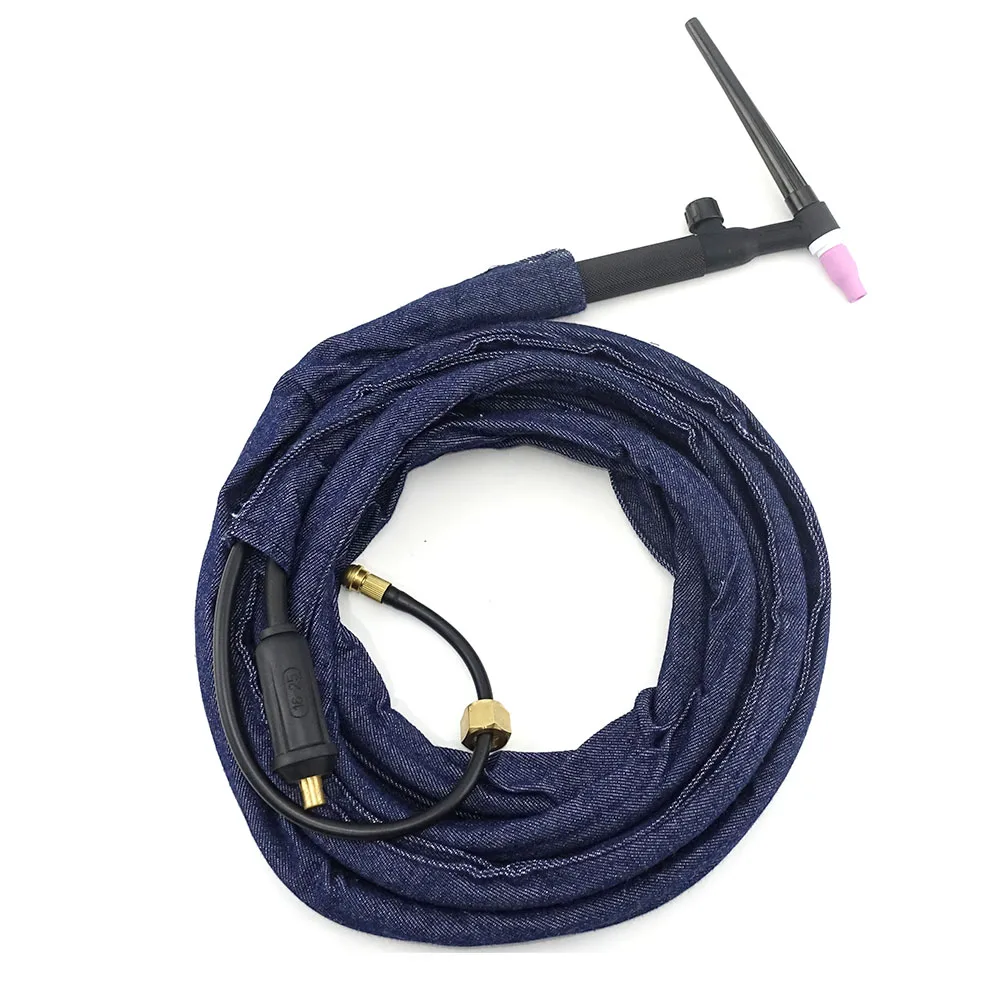 WP9FV TIG Welding Torch 4m 13ft Gas Tungsten Arc Air Cooled Flexible Neck Gas Valve