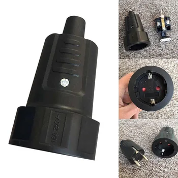 

EU Germany Multifunction Electrical AC Power Adaptor Socket PVC Flame Retardant Travel Home Wiring Female Plug 16A 250V