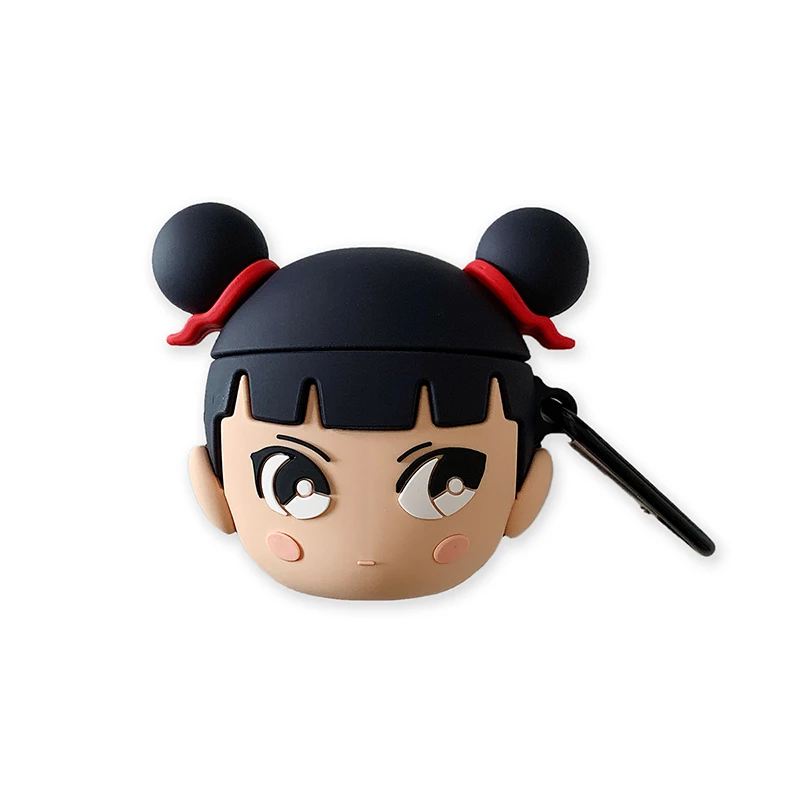 Супер популярный мультфильм nezha чехол для Apple Airpods защитный чехол Мягкий силикон для Airpods bluetooth гарнитура зарядка сумки