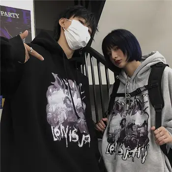 

Ins Hoodies Unisex Hip Hop Rap Japanese Anime Uchiha Cartoon Printed Men's Hoodie Male Streetwear Fashion Casual Sweatshirt Coat